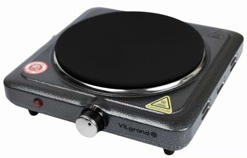 Плита електрична настільна ViLgrand VHP181F Gray