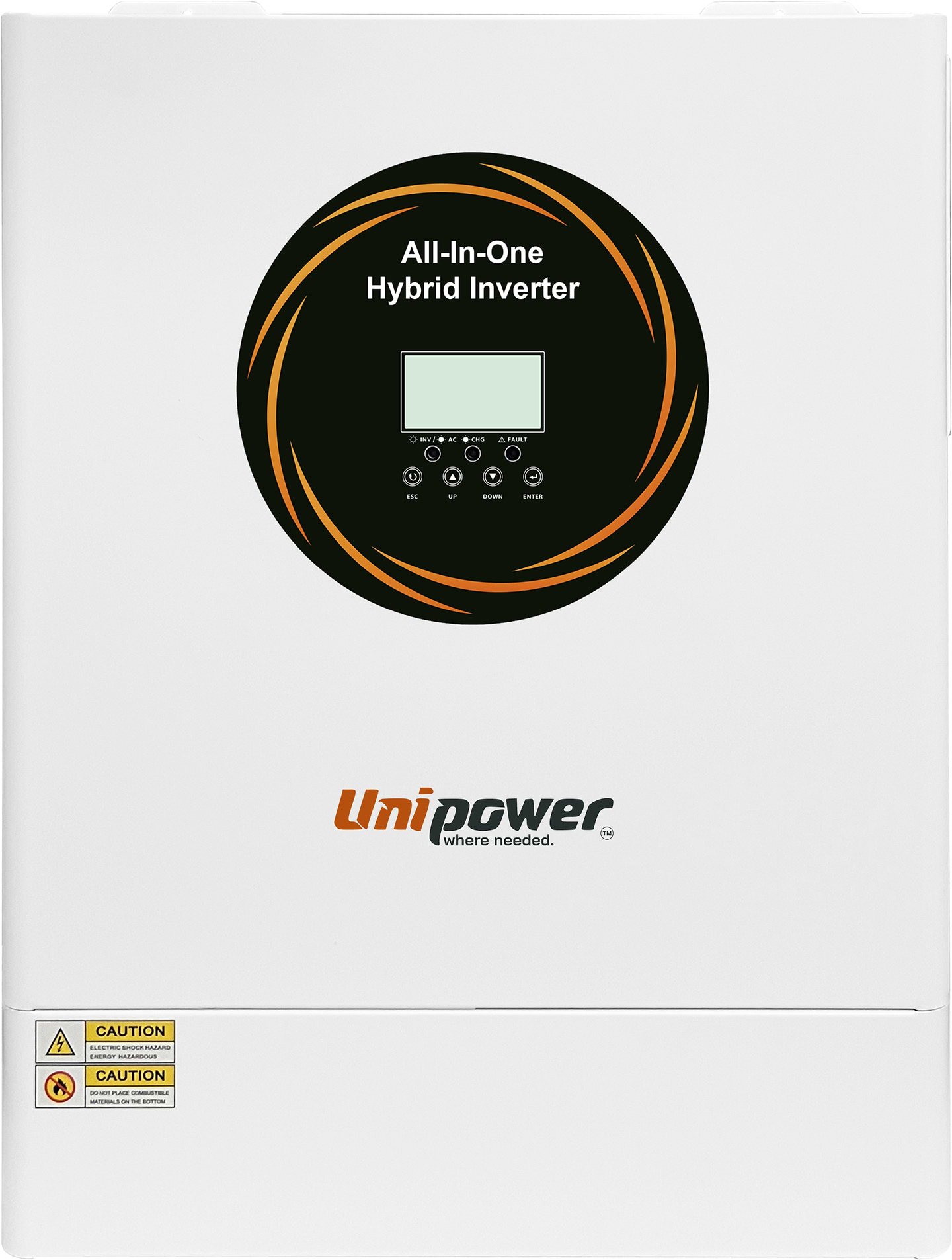 Інвертор гібридний сонячний UniPOWER AL-11KW Pro MPPT 160 WIFI 1ф. 11 кВт (un2697)