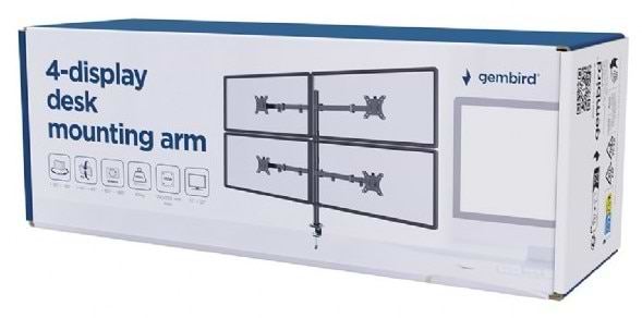 Фото - Кріплення настільне Gembird MA-D4-01