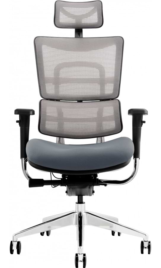Кресло офисное GT Racer X-802 Bright Gray (W-20 B-40) - Фото 1