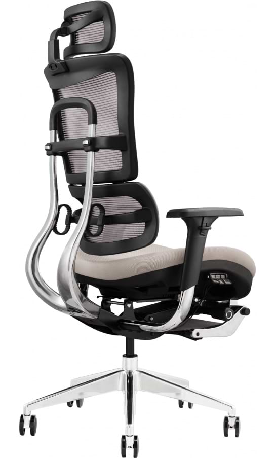 Фото - Крісло офісне GT Racer X-802L Bright Gray (W-20 B-40) Фото - Крісло офісне GT Racer X-802L Bright Gray (W-20 B-40)