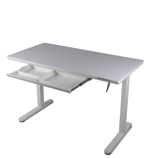 Фото - Стіл з електрорегулюванням висоти Barsky StandUp White glass (BST-12new)