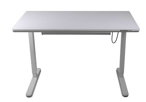 Фото - Стіл з електрорегулюванням висоти Barsky StandUp White glass (BST-12new)