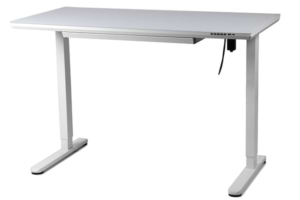 Фото - Стіл з електрорегулюванням висоти Barsky StandUp White glass (BST-12new)