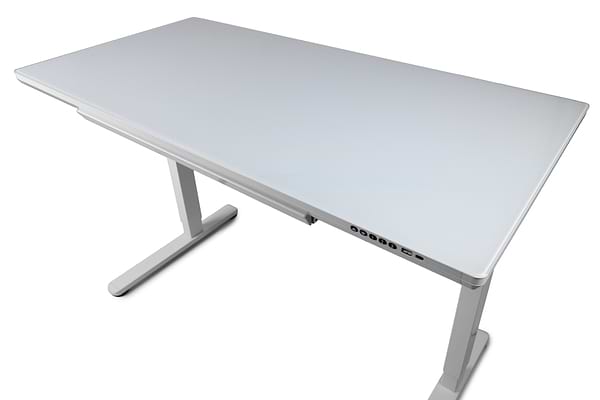 Фото - Стіл з електрорегулюванням висоти Barsky StandUp White glass (BST-12new)