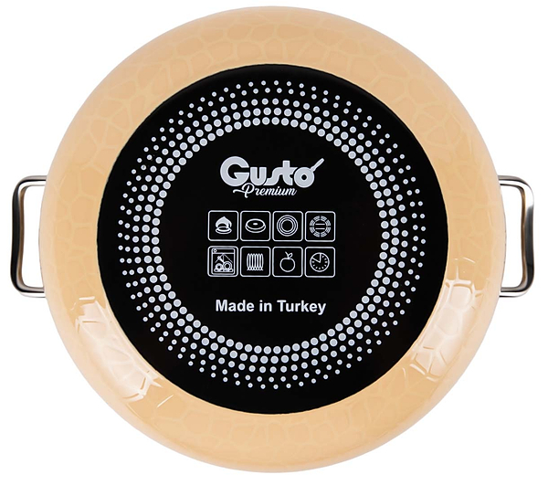 Фото - Кастрюля Gusto Пряженое молоко Premium 5,7 л (GT-T-224-PM)
