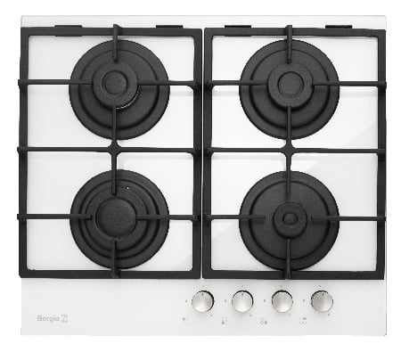 Фото - Варильна поверхня газова Borgio 6170-15 White Glass FFD