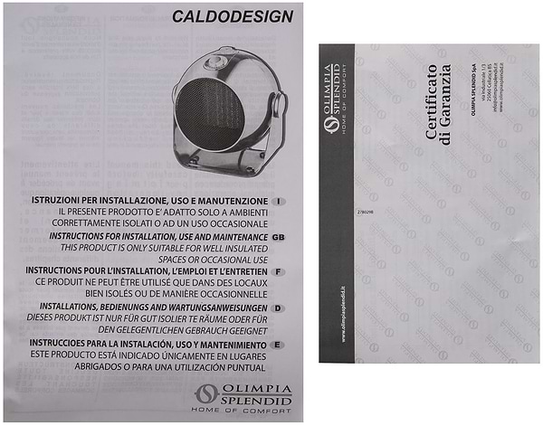 Фото - Тепловентилятор Olimpia Splendid CALDODESIGN