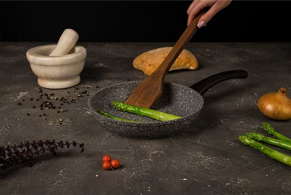 Фото - Сковорода універсальна Biol 22136Р Граніт Грей 22 см