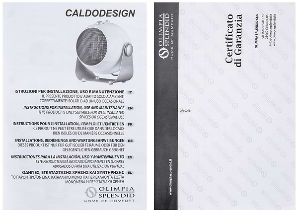 Фото - Тепловентилятор Olimpia Splendid CALDODESIGN S