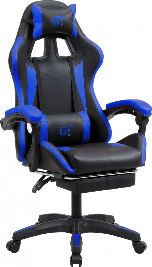Крісло для геймерів GT Racer X-2323 Black/Blue - Фото 1
