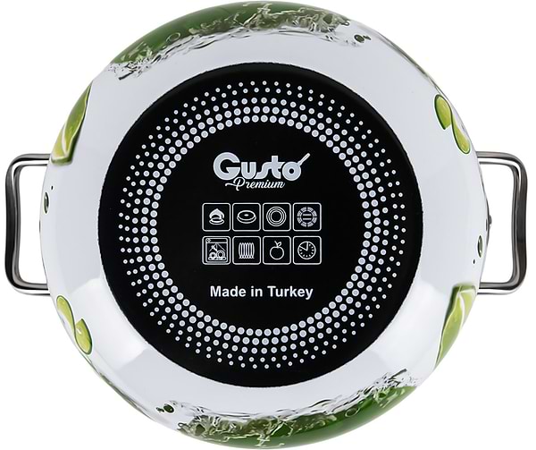 Фото - Кастрюля Gusto Яркие лаймы Premium 20 см 4,0 л (GT-T-120-LI)
