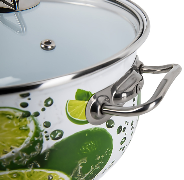 Фото - Кастрюля Gusto GT-T-122-LI Яркие лаймы Premium 22 см 5.1 л