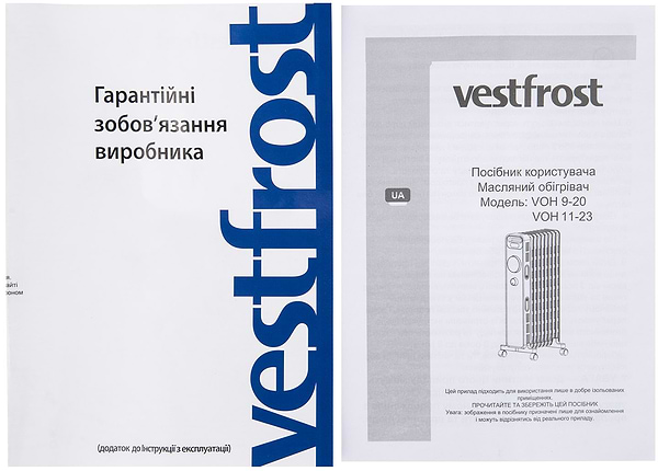 Фото - Обогреватель масляный Vestfrost VOH9-20