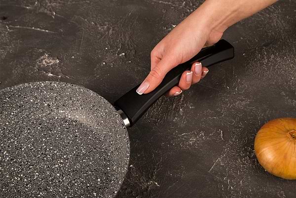 Фото - Сковорода універсальна Biol 22136Р Граніт Грей 22 см