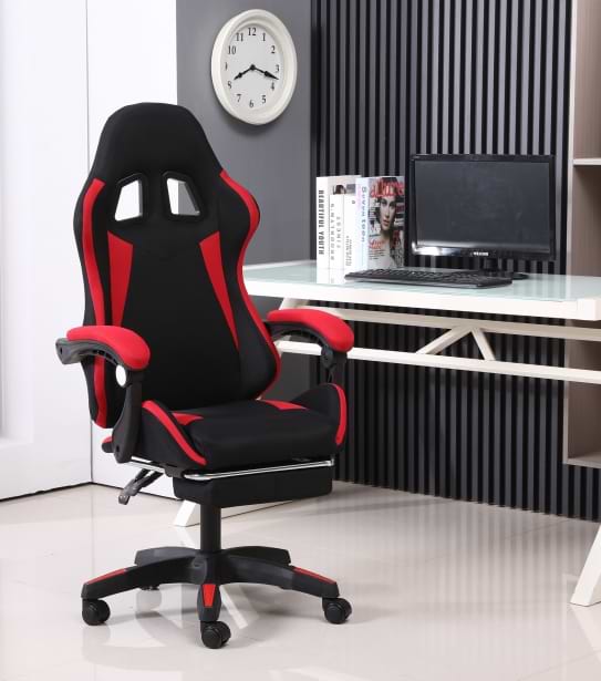 Фото - Крісло для геймерів GT Racer X-2324 Fabric Black/Red