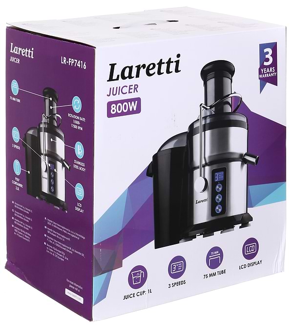 Фото - Соковитискач відцентровий LARETTI LR-FP7416