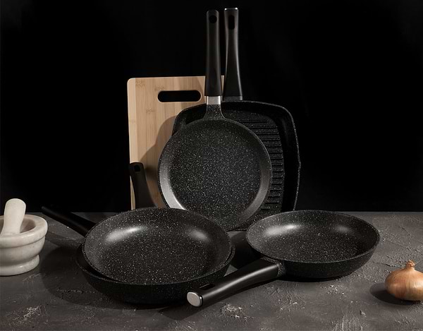 Фото - Сковорода універсальна Biol 24074Р Стейк Меню 24 см