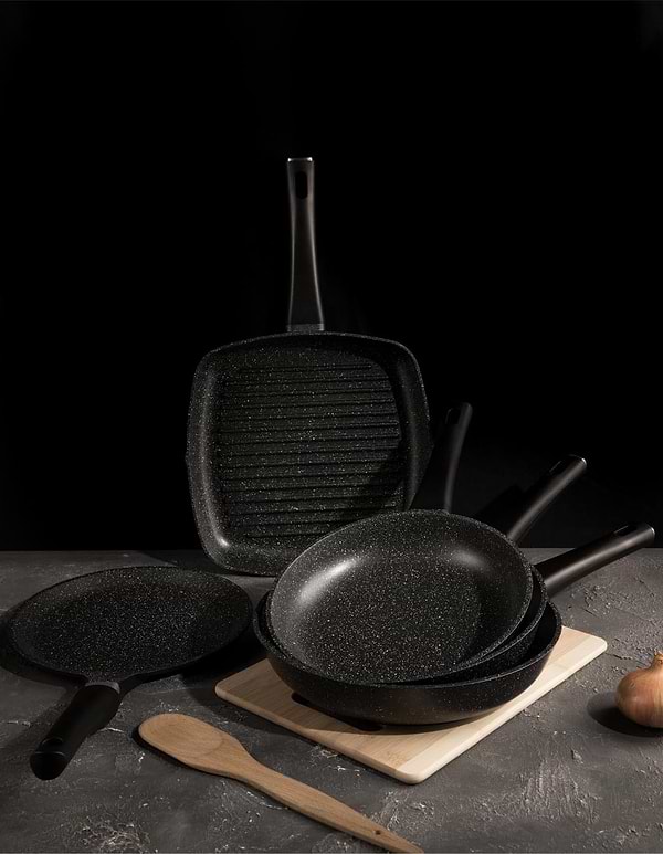 Фото - Сковорода універсальна Biol 24074Р Стейк Меню 24 см