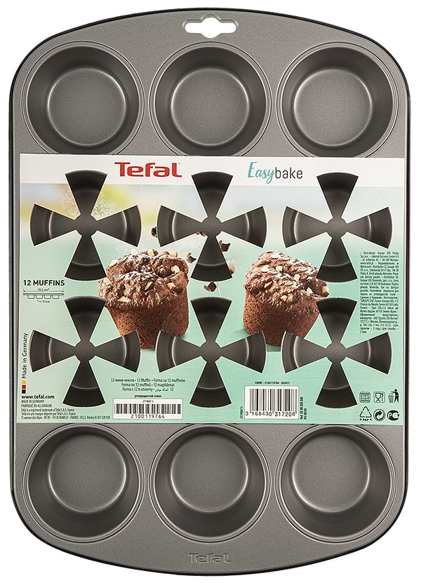 Фото - Форма для приготовления Tefal Easybake Baking12 шт. 38х27х3 см (J1745074)