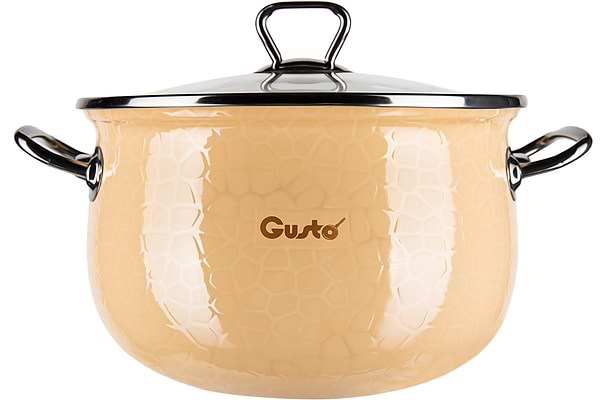 Фото - Кастрюля Gusto GT-T-220-PM Пряженое молоко Premium 20 см 4 л