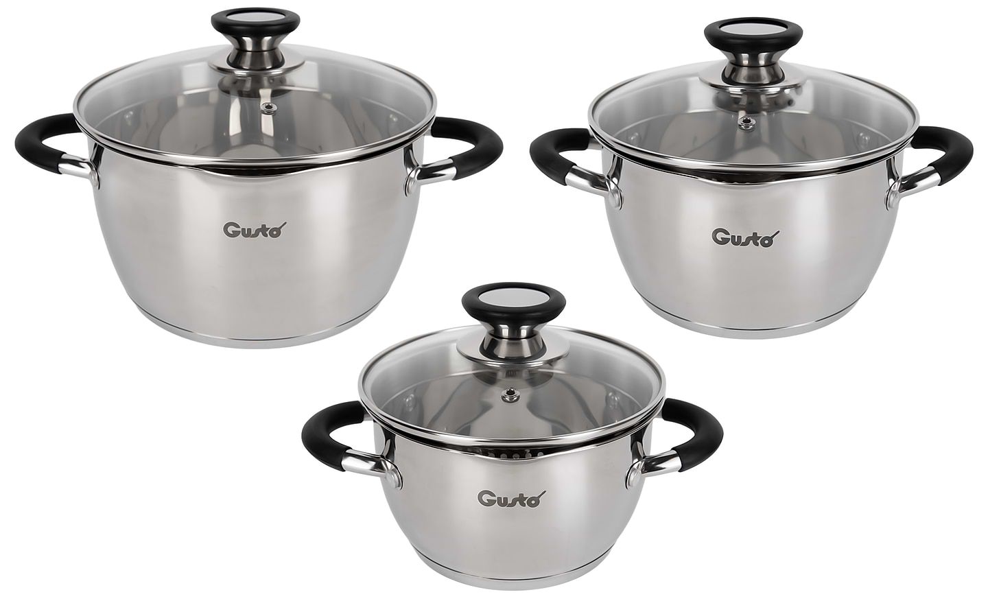 Купить Набор посуды Gusto GT-1303-06/1 Premio 6 пр. - Фото 1 Набор посуды Gusto GT-1303-06/1 Premio 6 пр. - Фото 1