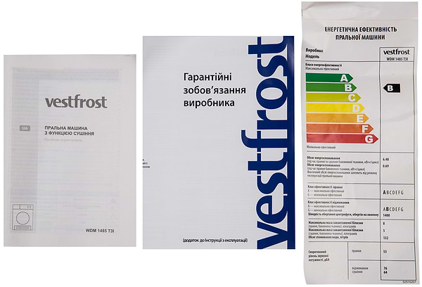Фото - Стирально-сушильная машина Vestfrost WDM1485T3I
