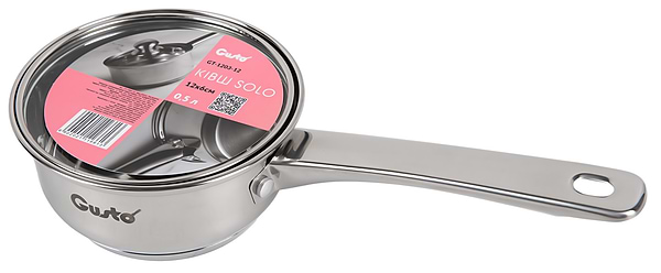 Фото - Ківш Gusto Solo 14x7см 0.9 л (GT-1203-14)