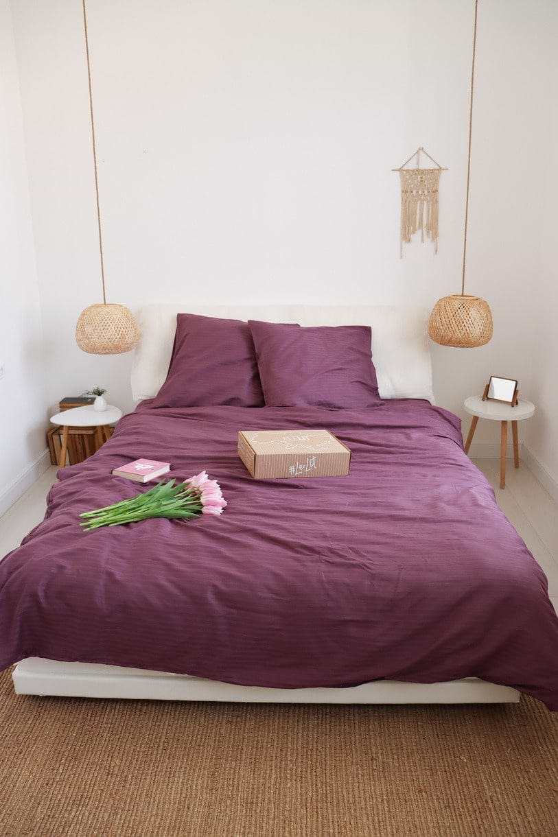 Купить Комплект постельного белья Lelit Сатин, Сливовой двуспальный SS-3020 (1192403) - Фото 1 Комплект постельного белья Lelit Сатин, Сливовой двуспальный SS-3020 (1192403) - Фото 1