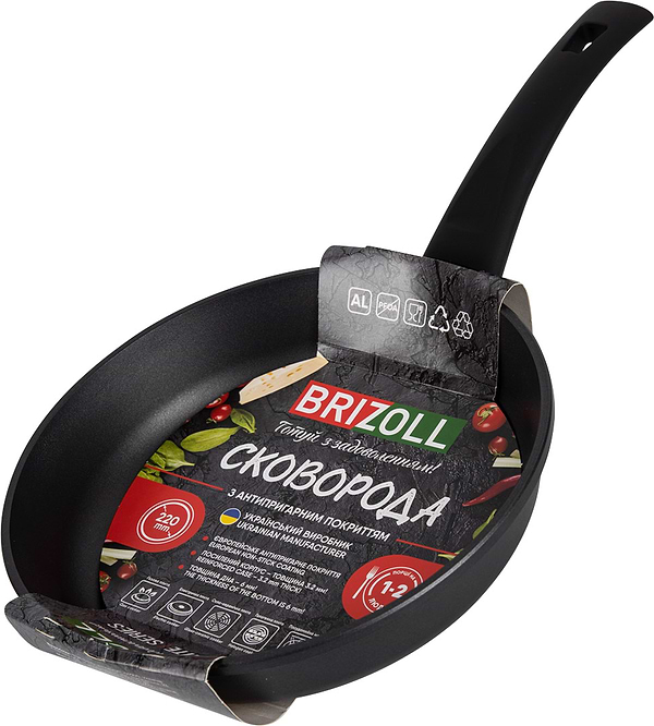 Фото - Сковорода универсальная Brizoll 54-2245 GRAPHIT 22 см