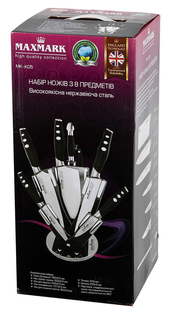 Фото - Набір ножів Maxmark MK-K05 8 пр.