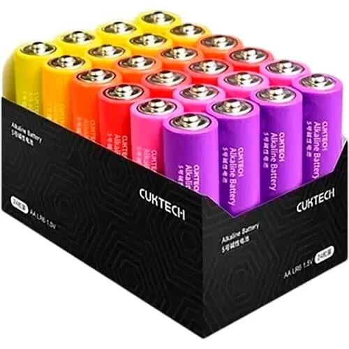 Батарейка тип AA CUKTECH AA rainbow alkaline battery 24 шт. B08 (CUKAAB08CNCM)
