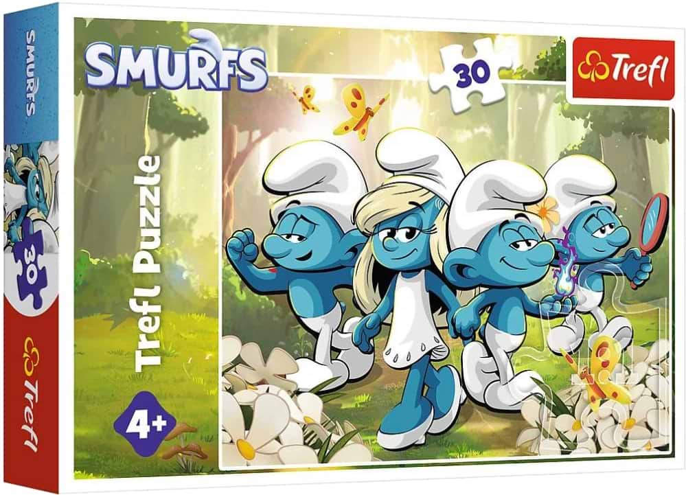 Пазли (3-4 роки) Trefl The Smurfs Пригоди смурфіків 30 ел. (5900511183177)