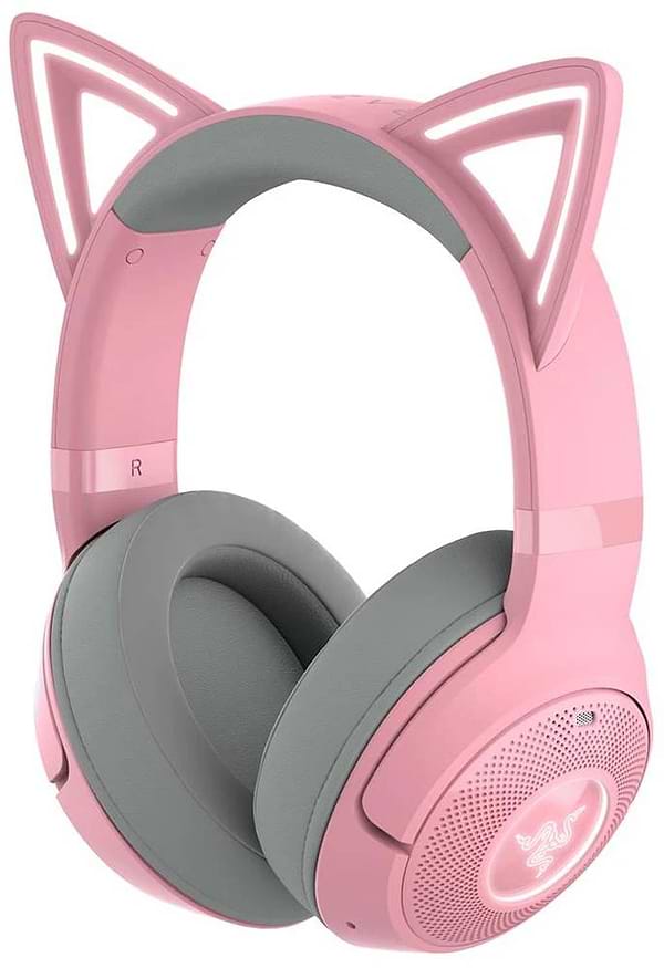 Фото - Гарнитура беспроводная игровая Razer Kraken Kitty V2 BT Quartz (RZ04-04860100-R3M1)