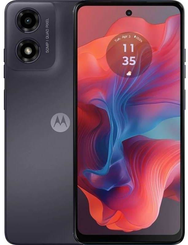 Смартфон Motorola G04s 4/128Gb Concord Black - Фото 1