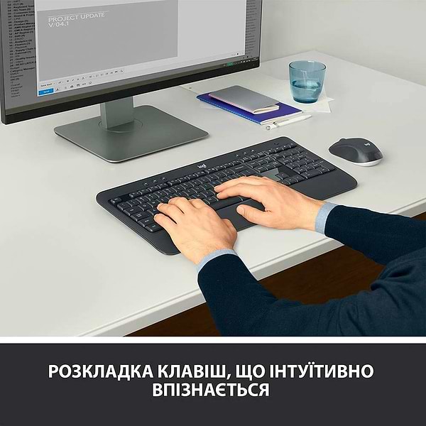 Фото - Клавиатура+мышь беспроводная Logitech MK540 Advanced BT Black UA (920-008685)