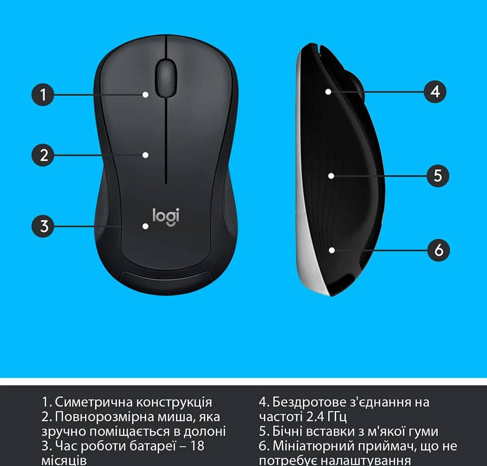 Фото - Клавиатура+мышь беспроводная Logitech MK540 Advanced BT Black UA (920-008685)
