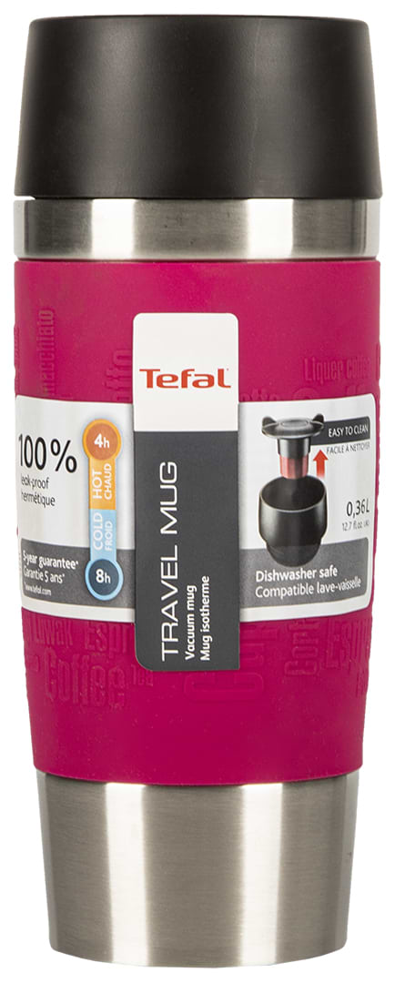 Фото - Термочашка Tefal K3087114 Travel Mug 0,36 л, рожева