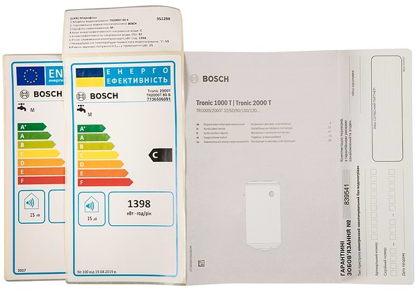 Фото - Водонагрівач Bosch TR 2000T 80 B