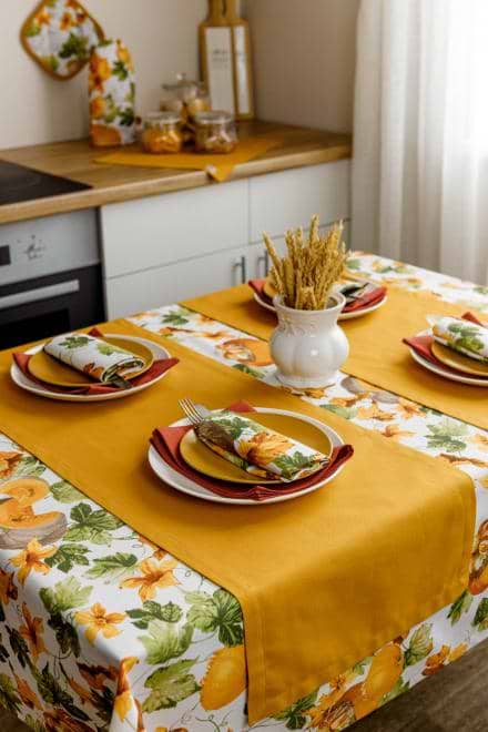 Фото - Скатерть прямоугольная Прованс Happy Fall 132х220 (030746)