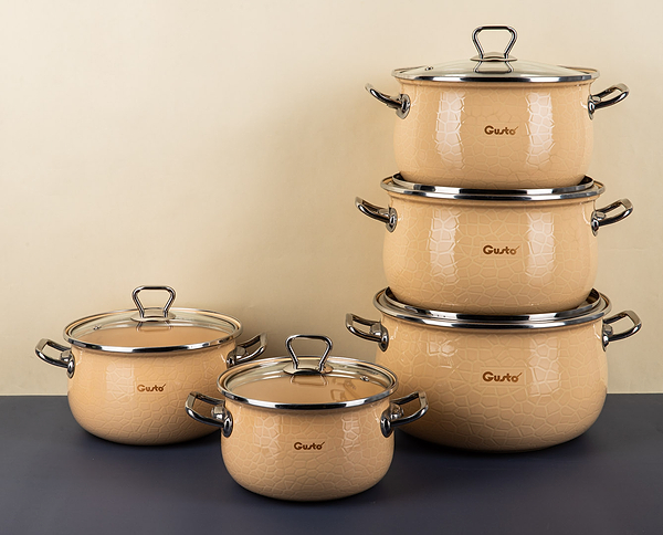 Фото - Кастрюля Gusto Пряженое молоко Premium 5,7 л (GT-T-224-PM)