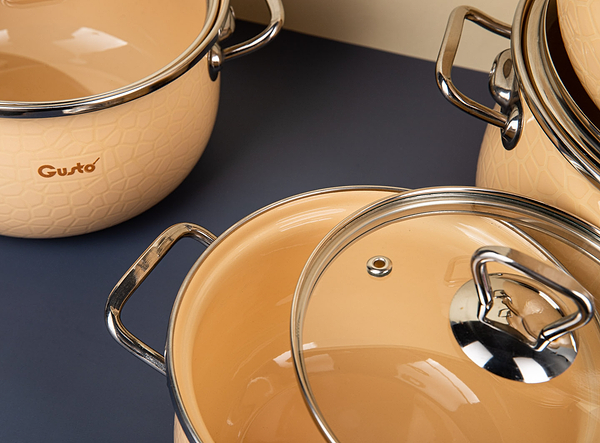 Фото - Кастрюля Gusto Пряженое молоко Premium 5,7 л (GT-T-224-PM)