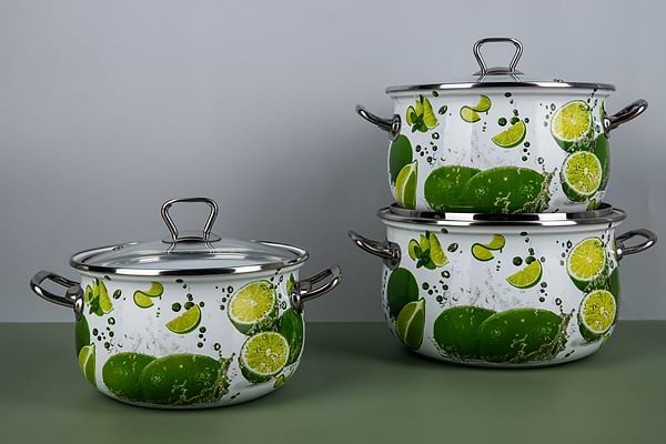 Фото - Кастрюля Gusto GT-T-122-LI Яркие лаймы Premium 22 см 5.1 л