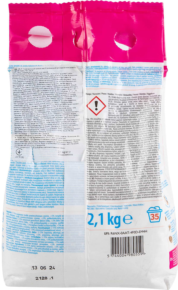 Фото - Пральний порошок JELP Гіпоалергенний Колор 35 прань, 2,1 кг. (98055)