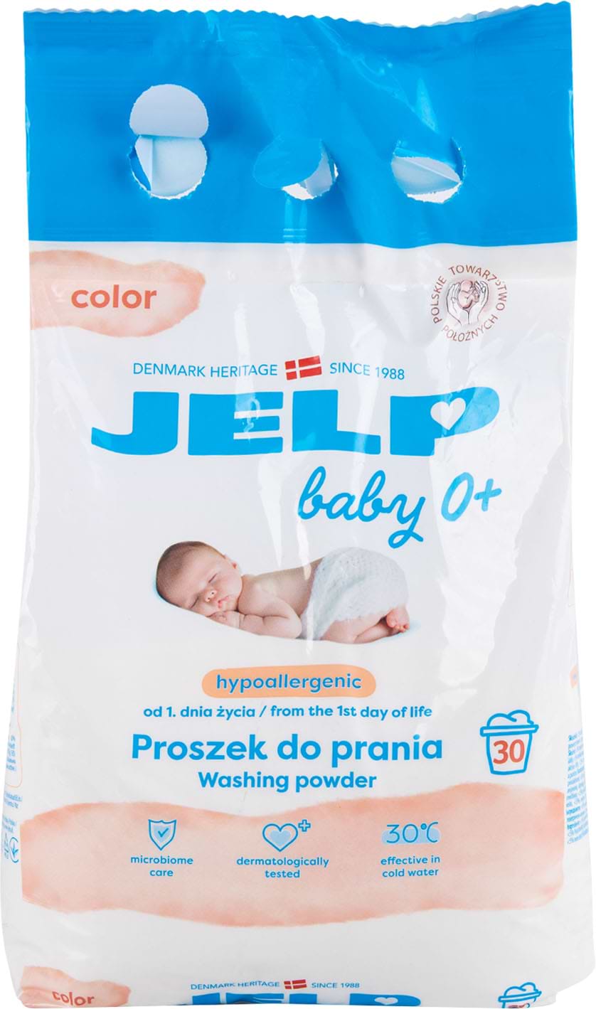 Пральний порошок JELP Baby 0+ Гіпоалергенний Колор 30 прань, 2,25 кг. (98045)