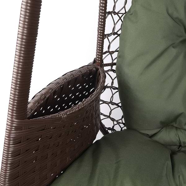 Фото - Кресло-кокон Home Rest двойное Коричневый/Олива грин