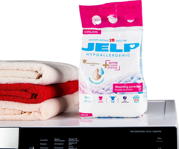 Фото - Пральний порошок JELP Гіпоалергенний Колор 35 прань, 2,1 кг. (98055)