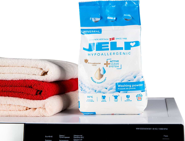 Фото - Пральний порошок JELP Гіпоалергенний універсальний 35 прань, 2,1 кг. (98053)