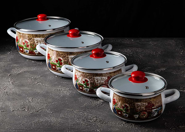 Фото - Кастрюля Gusto GT-T-118-FG Цветочный сад 18 см 3.1 л