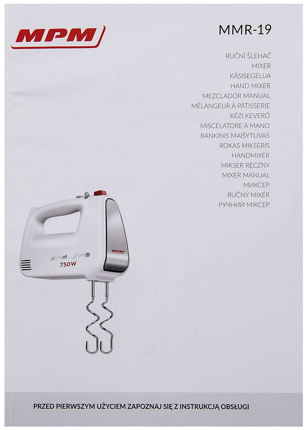 Фото - Миксер MPM MMR-19/C